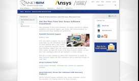 
							         Rand Simulation and ANSYS Resources | Rand SIM								  
							    