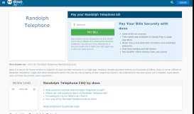
							         Randolph Telephone | Pay Your Bill Online | doxo.com								  
							    
