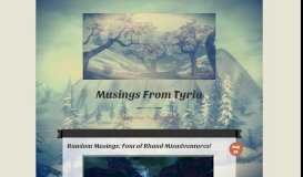 
							         Random Musings: Font of Rhand Misadventures! | Musings From Tyria								  
							    