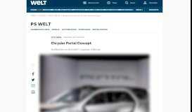 
							         Randvoll mit Zukunft: Chrysler Portal Concept - WELT								  
							    