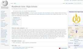 
							         Randwick Girls' High School - Wikipedia								  
							    