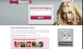 
							         Randy Rabbits US - Adult Personals For Casual Sex Dating!								  
							    