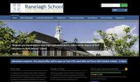 
							         Ranelagh School: Home Page								  
							    
