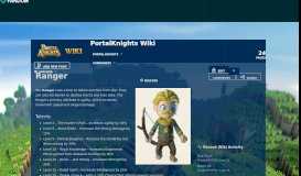 
							         Ranger | Portal Knights Wiki | FANDOM powered by Wikia								  
							    