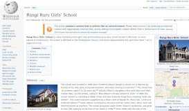 
							         Rangi Ruru Girls' School - Wikipedia								  
							    