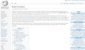 
							         Rape of males - Wikipedia								  
							    