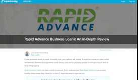 
							         Rapid Advance Business Loans: An In-Depth Review ...								  
							    