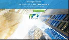 
							         RapidAdvance: Small Business Funding								  
							    