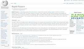 
							         RapidAdvance - Wikipedia								  
							    