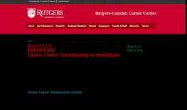 
							         RaptorLink | Rutgers-Camden Career Center								  
							    