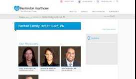 
							         Raritan Family Health Care, PA | Hunterdon Healthcare								  
							    