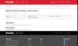 
							         RAS Web Portal settings customization - KB Parallels								  
							    