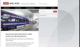
							         Rasend gut: ORF-TVthek fährt in ÖBB-Railjets mit, WLAN verbessert ...								  
							    