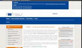 
							         RASFF - Food and Feed Safety Alerts | Food Safety								  
							    