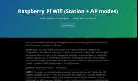 
							         Raspberry Pi Wifi (Station + AP modes) | A wifi configuration ...								  
							    