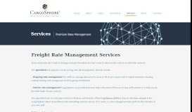 
							         Rate Management - CargoSphere								  
							    