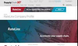 
							         RateLinx - Supply Chain 24/7 Company								  
							    