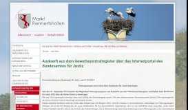 
							         Rathaus Service-Portal Detail-Informationen - Markt Rennertshofen								  
							    