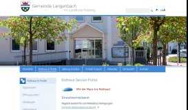 
							         Rathaus Service-Portal: Gemeinde Langenbach								  
							    