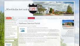 
							         Rathaus Service Portal - Gemeinde Marklkofen								  
							    