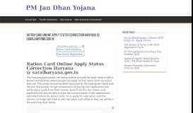
							         Ration Card Online Apply Status Correction Haryana @ saralharyana ...								  
							    