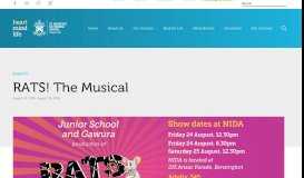 
							         RATS! The Musical – St Andrew's Cathedral School								  
							    