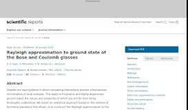 
							         Rayleigh approximation to ground state of the Bose and Coulomb ...								  
							    