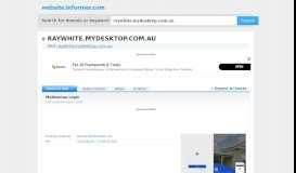 
							         raywhite.mydesktop.com.au at WI. MyDesktop Login								  
							    