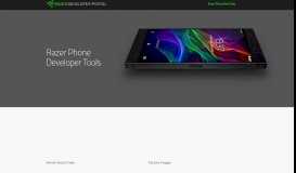 
							         Razer Phone Dev Tools - Razer Developer Portal								  
							    