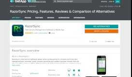 
							         RazorSync Pricing, Features, Reviews & Comparison of Alternatives ...								  
							    