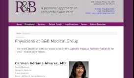 
							         RB Medical Group :: Physicians - R&B Medical Group								  
							    