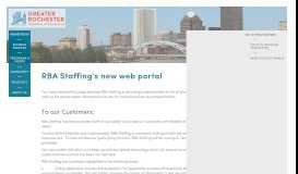 
							         RBA Staffing's new web portal - Greater Rochester Chamber of ...								  
							    