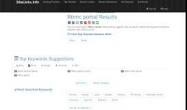 
							         Rbmc portal Results For Websites Listing - SiteLinks.Info								  
							    