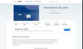 
							         Rbsconnect.rbs.com website. Netscaler Gateway.								  
							    
