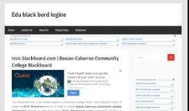 
							         RCCC Blackboard Login (Rowan-Cabarrus Community ...								  
							    