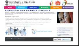 
							         RCH Portal - National Health Mission								  
							    