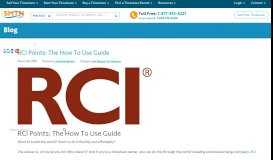 
							         RCI Points: The How To Use Guide | Sell My Timeshare Now								  
							    