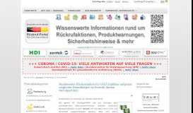 
							         Rückruf-Portal für Deutschland - Nahrungs ... - produktrueckrufe.de								  
							    