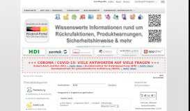 
							         Rückruf-Portal für Deutschland - Suchen - produktrueckrufe.de								  
							    