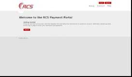 
							         RCS Payment Portal: Home Page								  
							    