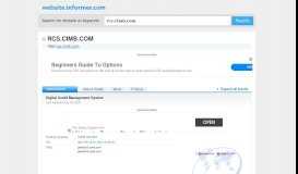 
							         rcs.cimb.com at WI. Digital Credit Management System								  
							    