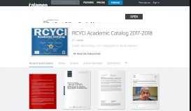 
							         RCYCI Academic Catalog 2017-2018 - Calaméo								  
							    