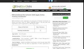 
							         RDD Jharkhand Recruitment 2018 - Apply Online for 33 Engineers ...								  
							    