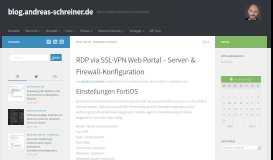 
							         RDP via SSL-VPN Web Portal – Server- & Firewall-Konfiguration ...								  
							    