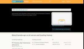 
							         Rdsv2.kereta-api.co.id server and hosting history								  
							    