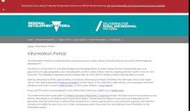 
							         RDV Information Portal - Regional Development Victoria								  
							    
