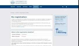 
							         Re-registration: University of Hohenheim								  
							    