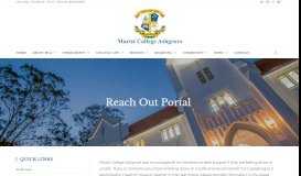 
							         Reach Out Portal - Marist College Ashgrove								  
							    