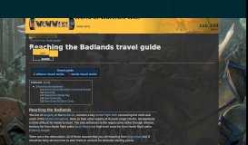 
							         Reaching the Badlands travel guide | WoWWiki | FANDOM powered ...								  
							    