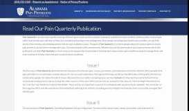 
							         Read Our Pain Quarterly | Alabama Pain Physicians								  
							    